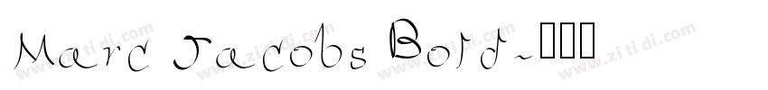 Marc Jacobs Bold字体转换